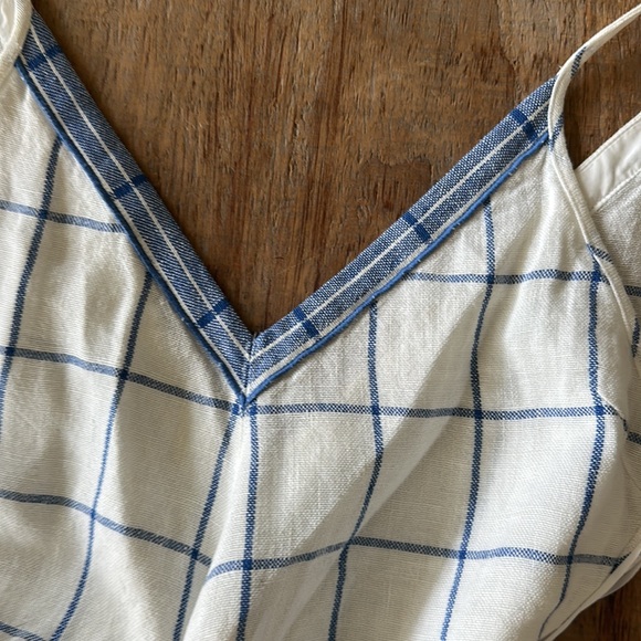 FORTE_FORTE  "Holiday check" linen belted dress oceania - Picture 6 of 7